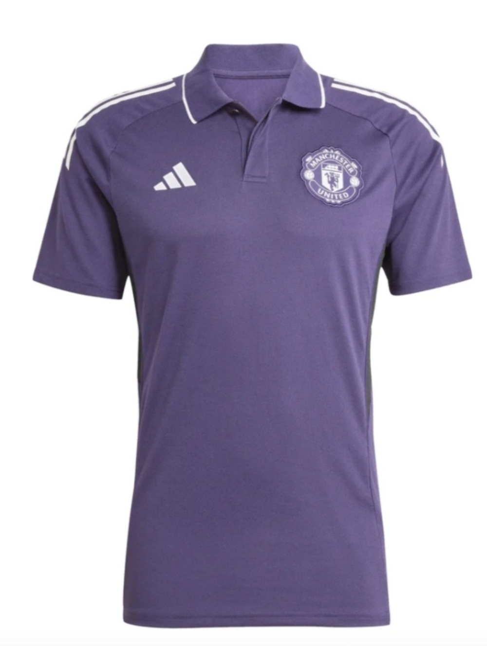 adidas Purple and White Polo Shirt